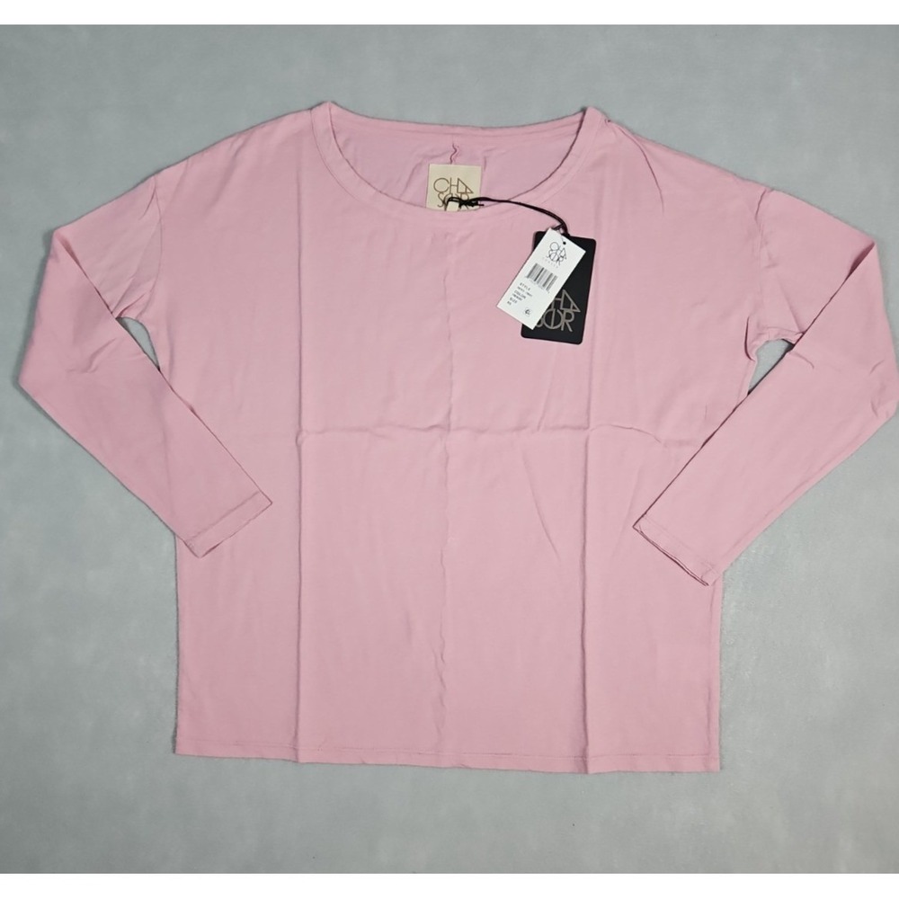 Chaser‎ Womens Pink Long Sleeve Cotton Top Size XS NWT